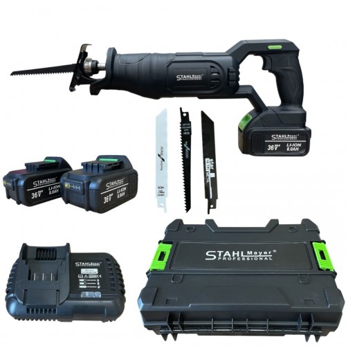 Акумулаторен саблен трион STAHLMAYER  36v с 2 батерии 8A
