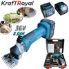 Акумулаторна машинка за подстригване на животни 36V 8.0Ah с 2 батерии KraftRoyal - цена