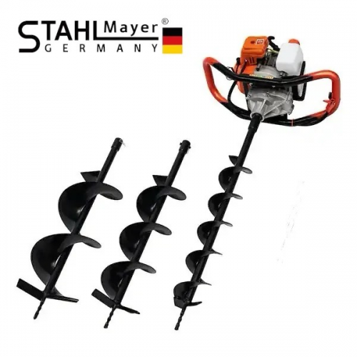 Бензинов Свредел STAHLMAYER 72cc  + ПОДАРЪК Бургия свредло за земя по избор